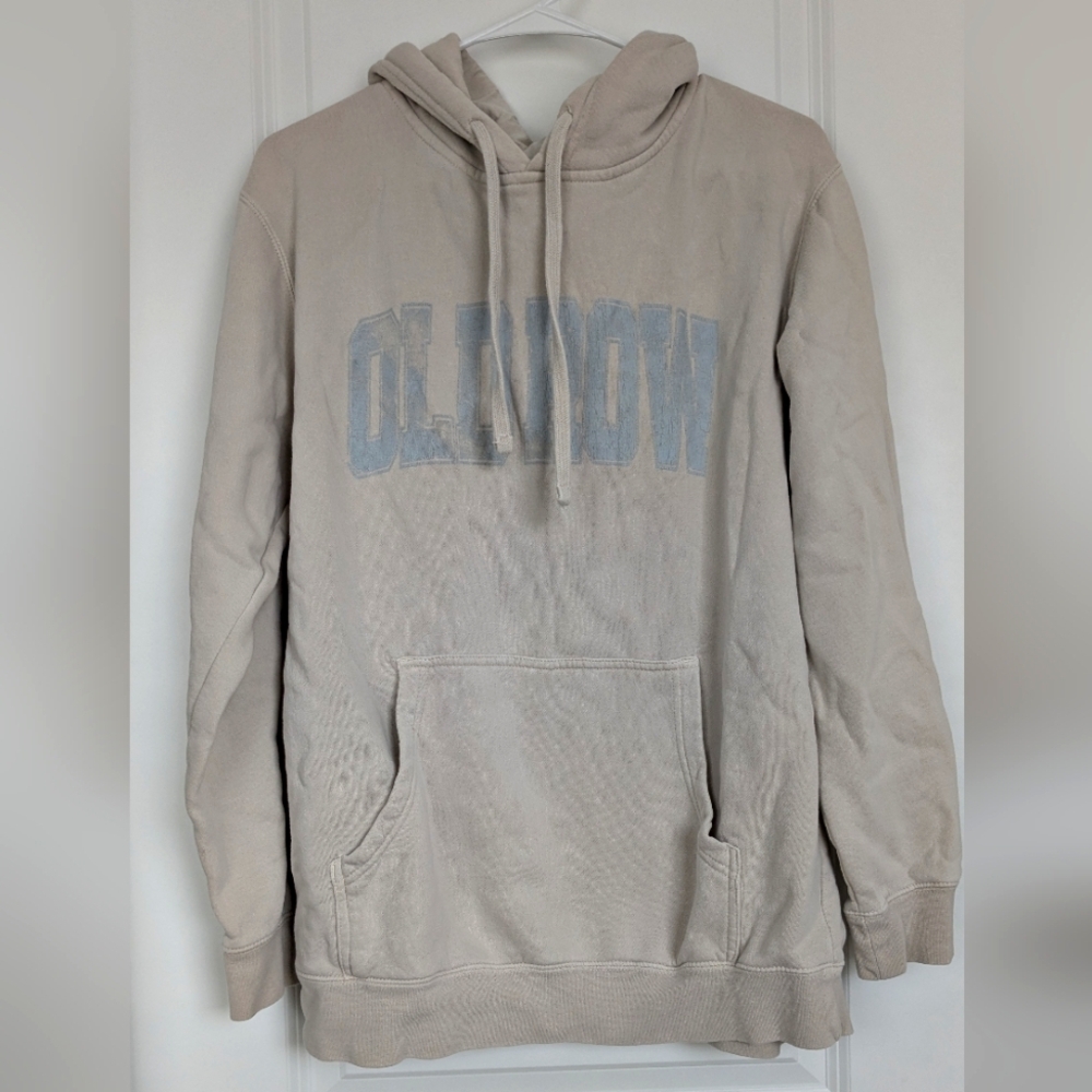 Old Row Beige Hoodie with Front Pocket Size Medium